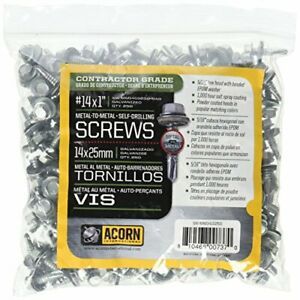 ACORN INTERNATIONAL SW-MM141G250 Screw, 14 x 1-Inch, 250-Piece
