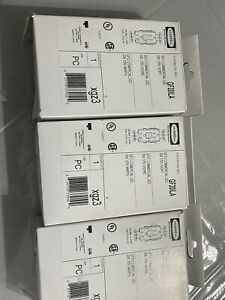 LOT 3 HUBBELL GF20ILA GFCI COMMERCIAL LED 20A 125V IVORY RECEPTACLE OUTLET