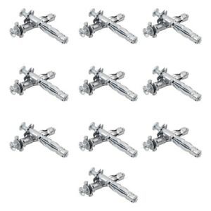 2X(M4 x 38mm HEAVY DUTY METAL PLASTERBOARD CAVITY WALL FIXINGS ANCHORS PLUGS