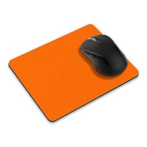 Non-Slip Rectangle Mousepad, FINCIBO Solid Orange Mouse Pad for Home, Office and