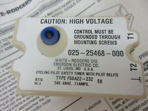 YORK LUXAIRE 025 25468 000 WHITE RODGERS F50A22-232  CYCLING PILOT SAFETY TIMER