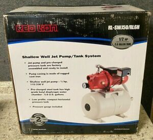 New Red Lion Shallow Well Jet and Pressure Tank  system - RL-SWJ50/RL6H