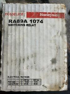 NOS NEW Honeywell Switching Relay RA89A 1074 In Box Free Ship