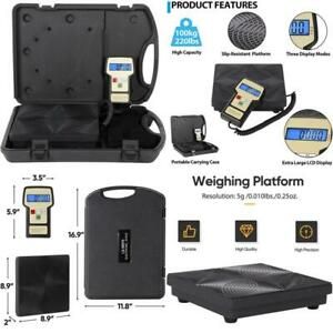 Zeny Electronic Digital Refrigerant Charging Weight Scale For Hvac A/C 220 Lbs W