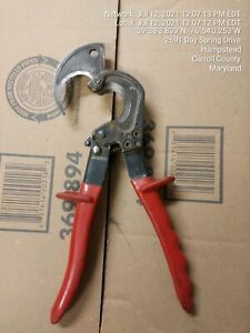 Klein 63060 Ratcheting Cable Cutter - Made in Germany - Very Good Used!