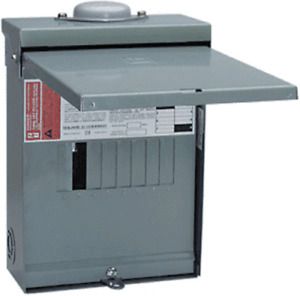 Square D QO612L100RBCP Outdoor Main Lug Load Center, 100 Amp