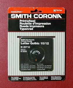 Vtg. SMITH CORONA Electronic Typewriter H Series Printwheel Gothic 10/12 H 20710