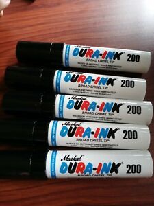 SEPTLS43496917 - Lot of 5 Markal Dura-Ink 200 Markers - 96917
