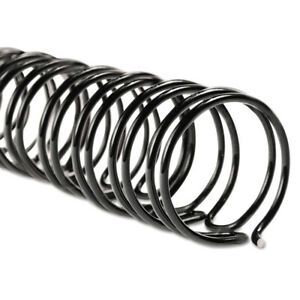 GBC 9775028 Wirebind Spines 1/2&#034; Diameter 115 Sheet Capacity Black 100/Box