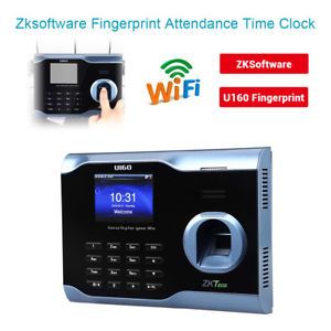 Biometric Fingerprint Time Attendance Clock Recorder Employee 3&#034; TFT Screen