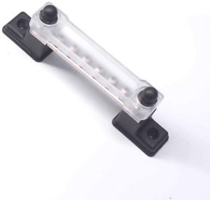 6 Terminal Bus Bar - 150A Bus Bar Block &amp; Cover for Ground Distribution for Car