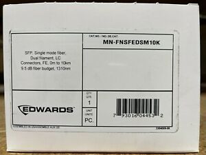 edwards EST fire alarm panel single mode fiber new in original box LC Connectors