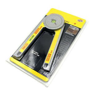 7 Inch 360° Plastic Protractor  Angle Measuring Ruler Scale Digital Protractor