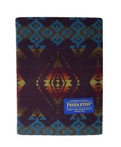 Pendleton Woolen Mills Wool Plaid Print Ruled Notebook Notepad Tan Black