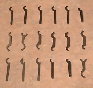 LOT (18) Starrett Spanner Wrenches-Micrometer Inspection Machinist-Measurement