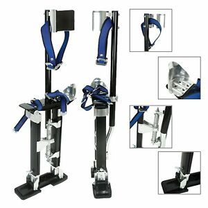 15-23 Inch Black Drywall Stilts Aluminum Tool Stilt Portabl For Painter Walking