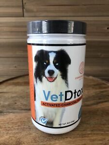 VetDtox Activated Charcoal Powder for Pets &amp; Livestock - 8oz - Exp 9/25