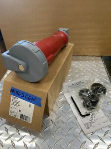 HUBBELL HBL563C6W pin And Sleeve IEC Connector 4P5W 63A 220-415V (NEW/OPEN BOX)