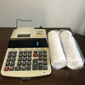 Canon 6995A001AA MP27D Clock 12 Digit 2 Color Electronic Printing Calculator