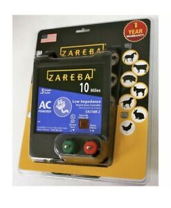 Zareba Electric Fence Charger 115V 10-Mile Low Impedance Fuseless Digital Timing
