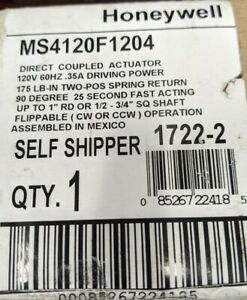 Honeywell Two Position Direct Coupled Actuator 120 V MS4120F1204