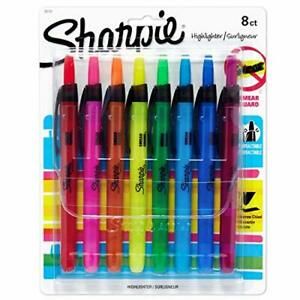 Liquid Retractable Highlighters Assorted Colors | Chisel Tip Highlighter