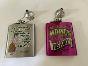 Well Behaved Women Flask, 7 ounces, Fuchsia//plus