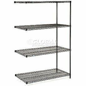 Nexel Black Epoxy Wire Shelving Add-On 54&#034;W x 24&#034;D x 86&#034;H A24548B  - 1 Each