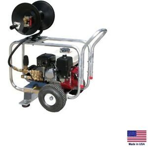DRAIN CLEANER JETTER Commercial - 4 GPM - 4000 PSI - 13 Hp Honda - GP Pump