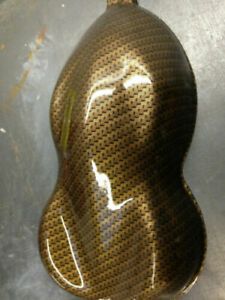 0.5x10m Water Transfer Print Film Hydrographic FAST SHIP GOLD CARBON FIBER excel