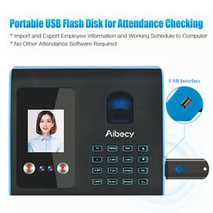 Biometric Fingerprint Face Password Recognition Attendance Clock Machine B0F6