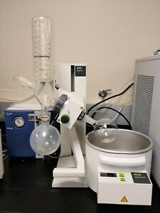 BUCHI Rotavapor R-100 System with bath and Welch dry self cleaning pump