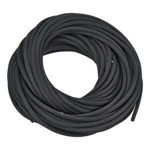 Spline Type Sealing Strip, 15M/ 49.21Ft Length EPDM Edge Strip, 4mm OD Black