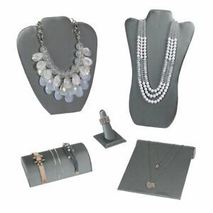 Grey Jewelry Display Bundle - 5 Jewelry Display Included