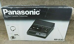 Panasonic RR-830 Desktop Cassette Transcriber + Pedal + Manual No Headset Japan