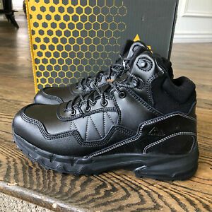 Shoes For Crews Unisex Black Piston Mid Water Non-Slip Soft Toe Boots NEW in Box