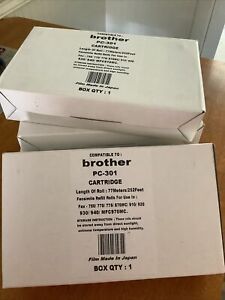 Brother PC-301 FAX cartridge!!!! New In Boxes (4).