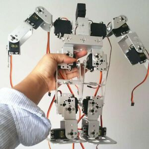 DIY Robot Toy 13 - DOF Mechanical Human Biped Humanoid Robot Support Walking
