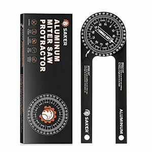  Saker Miter Saw Protractor|7 Inch Aluminum Protractor Angle Finder Featuring