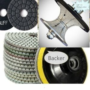 3/4&#034; Full bullnose Router Bit V20 profile wheel 110 polishing Pad stone concrete