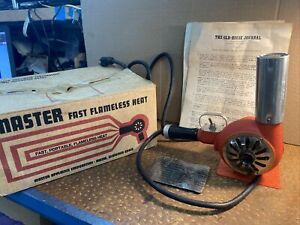 Vintage 1980 Master Appliance HG-501 Heavy Duty Heat Gun Plus Docs &amp; Box MINT