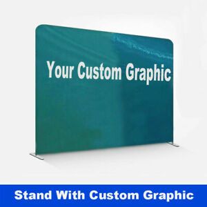 10ft Custom Straight Tension Fabric Trade Show Display Booth Back Wall Party