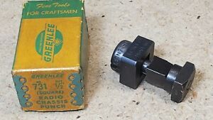 Greenlee No. 731 -  1/2&#034; square punch - knockout - Made in U.S.A.