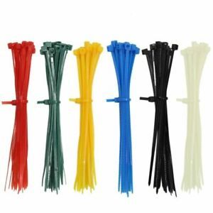 ZD02 120pcs Plastic Nylon Cable Zip Ties 9.5cm Tie Wraps