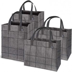 4 Pack Premium Reusable Grocery Shopping Bag, Utility Heavy Duty Tote Bag
