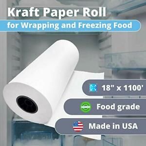 IDL Packaging 18&#034; x 1100&#039; Freezer Paper Roll for Meat and Fish – Plastic Coat...