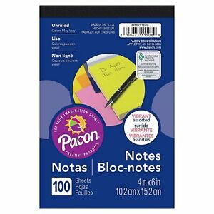 Pacon Note Pad, 4&#034; x 6&#034;