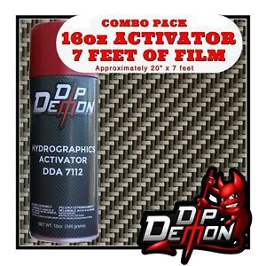 16oz hydrographic film / activator Twill Carbon Fiber 1 hydro dip dipping wizard