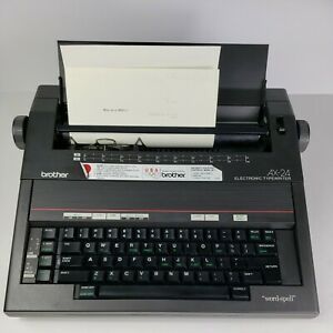 Brother AX-24 Portable Electronic Word Spell Typewriter Cover Tested