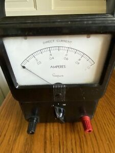 Simpson Amperes Direct Current Meter (0-1)-VINTAGE- Untested